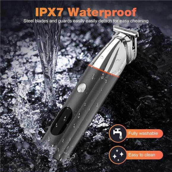 Beard Trimmer Electric Razor Waterproof with Mustache Nose Ear Body Cordless - Picture 6 of 14